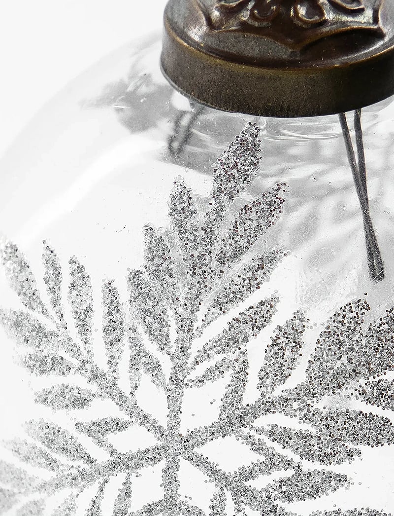 house doctor - Christmas ornament, HDSnowi, Clear, - klar, silver - 5