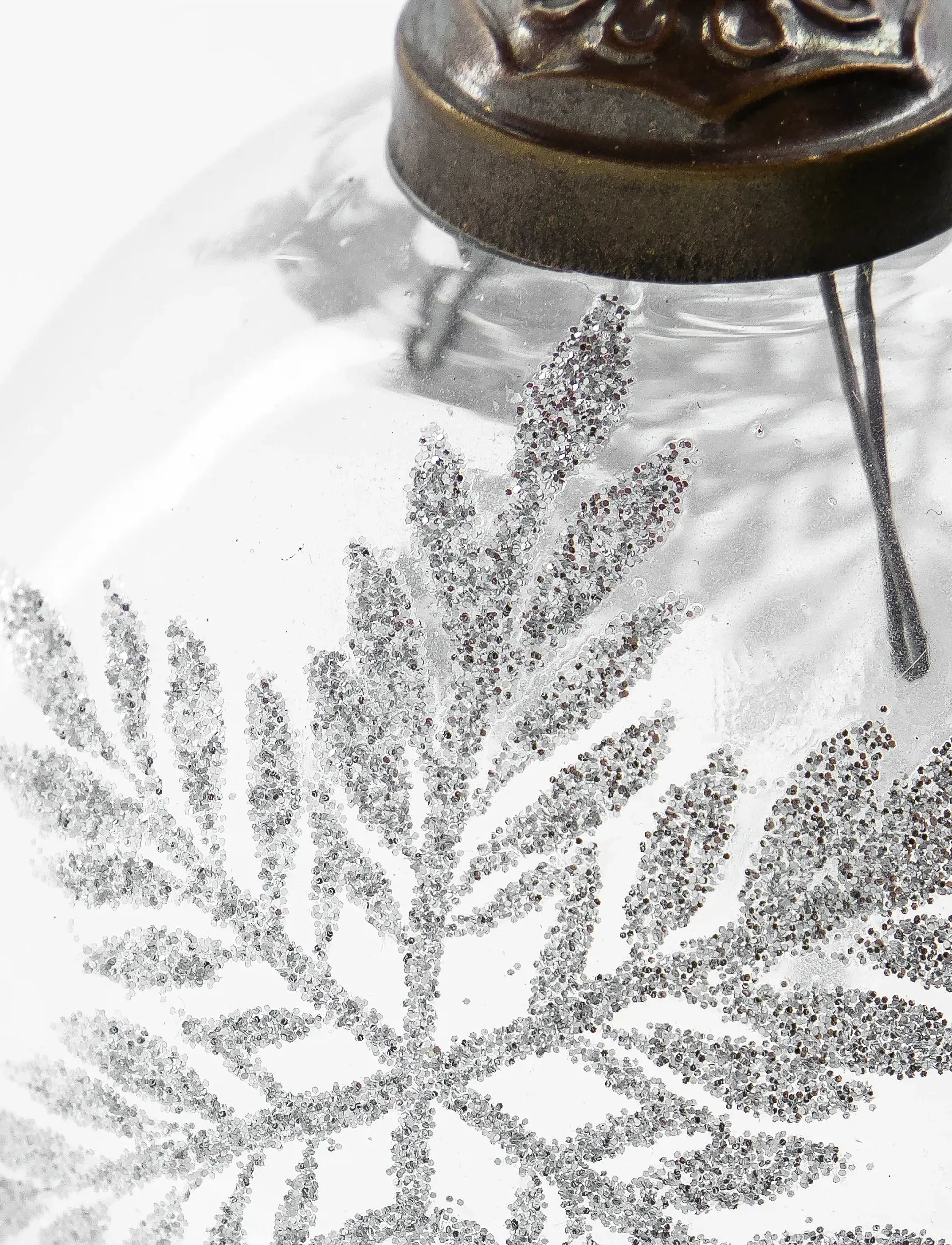 house doctor - Julepynt, HDSnowi, Klar;Sølv - klar, silver - 5