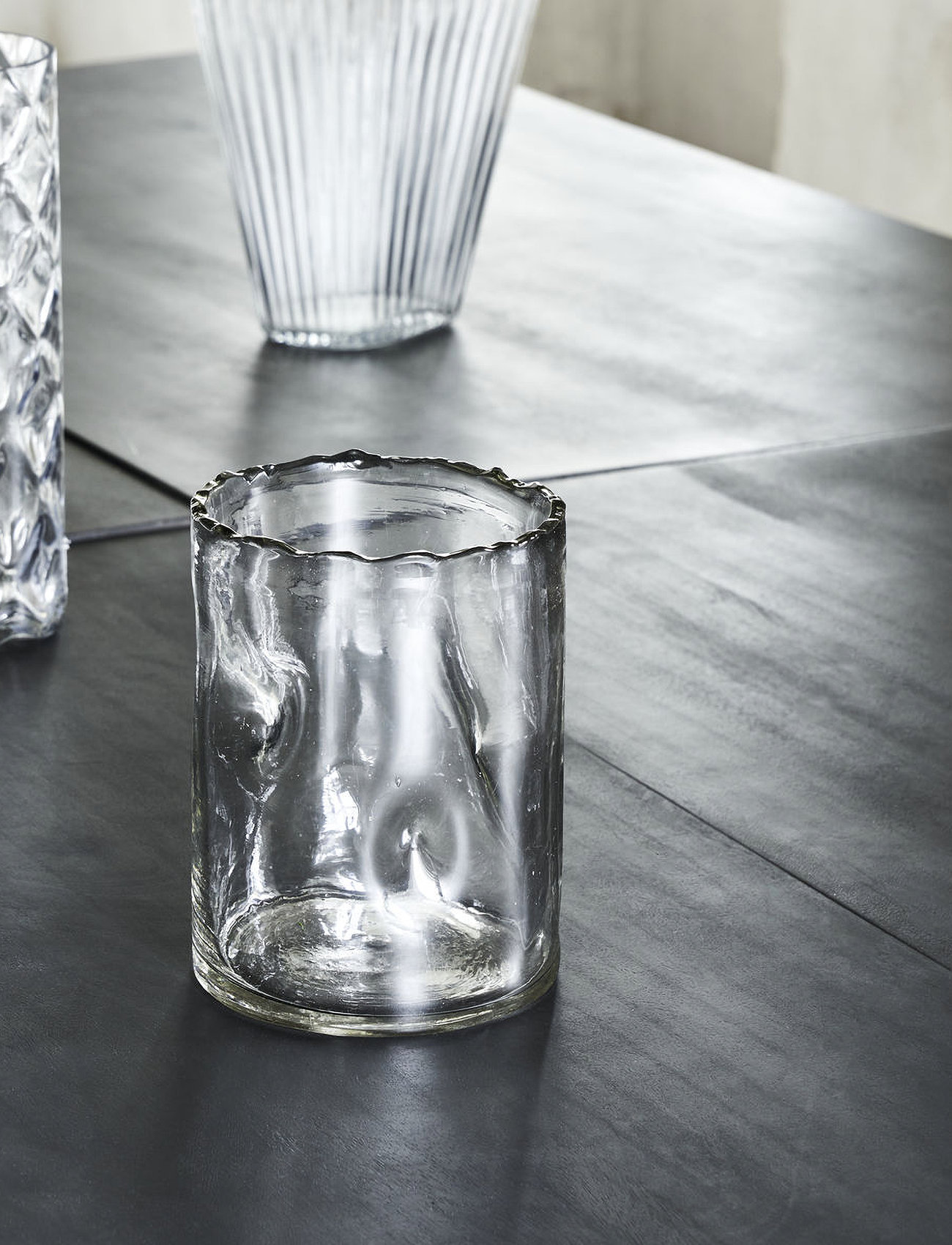 house doctor - Vase, Clear, Clear - zylindervasen - clear - 1