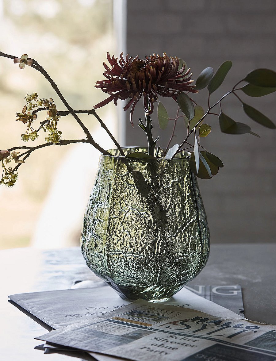 house doctor - Vase, Moun, Dark Green - dark green - 3