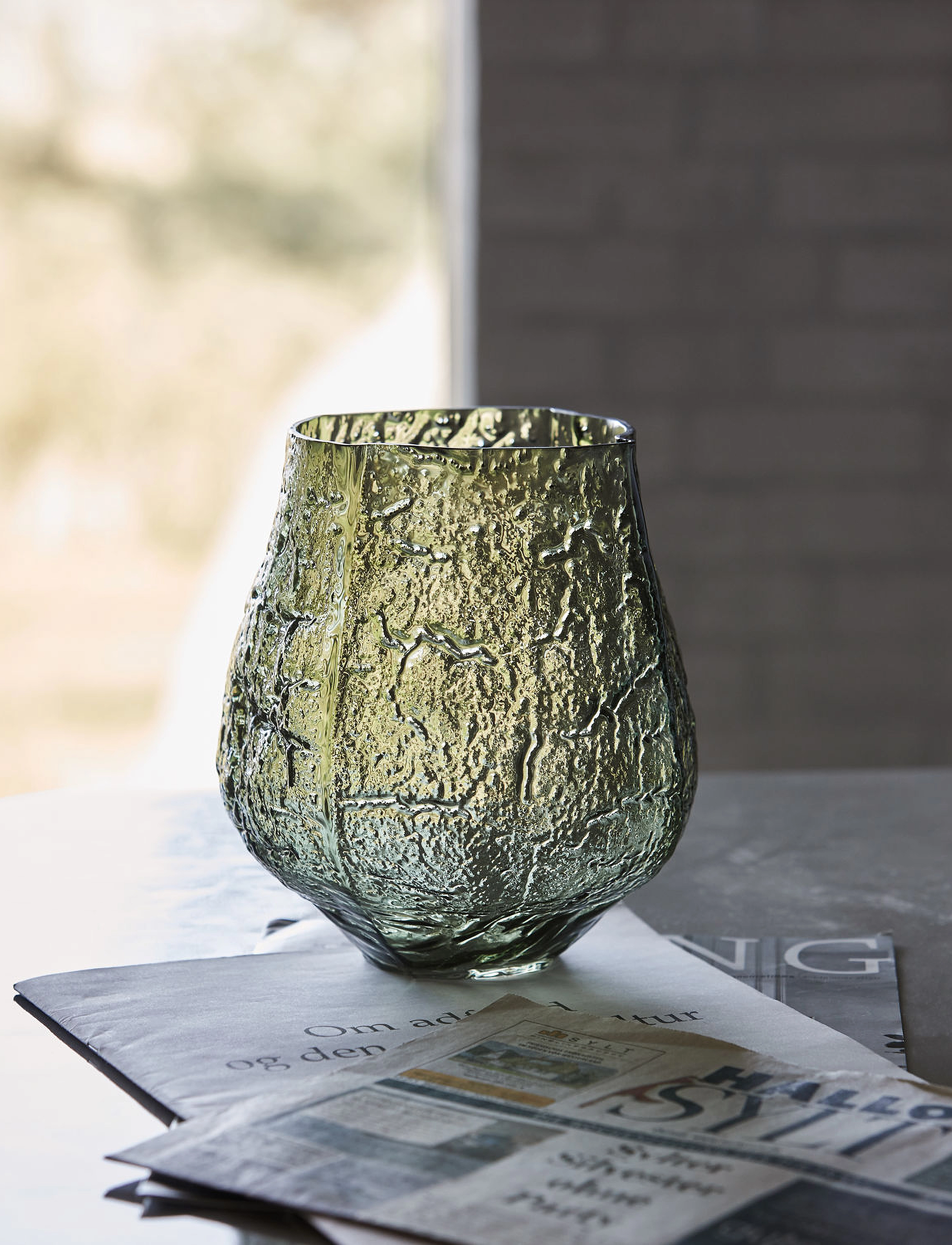 house doctor - Vase, Moun, Dark Green - dark green - 4