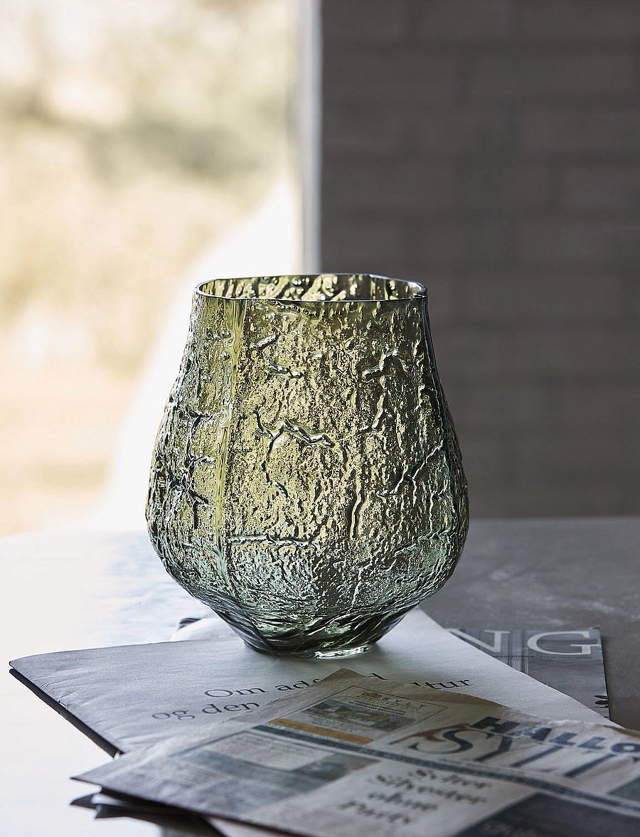 house doctor - Vase, Moun, Dark Green - dark green - 4