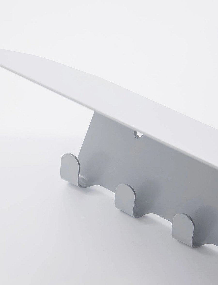house doctor - Coat rack, HDBook, Light grey - haken & knöpfe - light grey - 3
