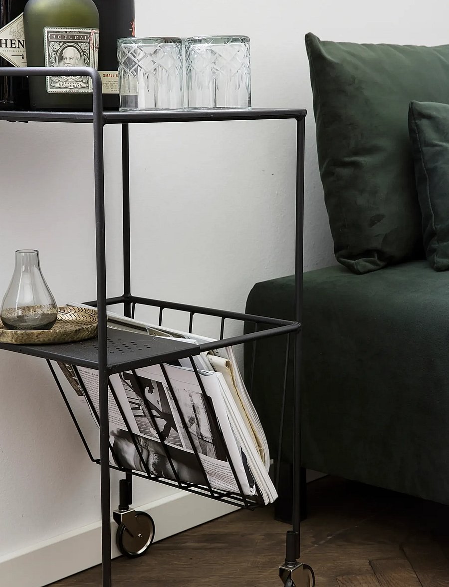 house doctor - Trolley, HDUse, Black - riiulkärud - black - 2