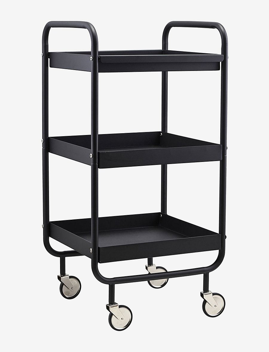 house doctor - Trolley, HDRoll, Black - riiulkärud - black - 1