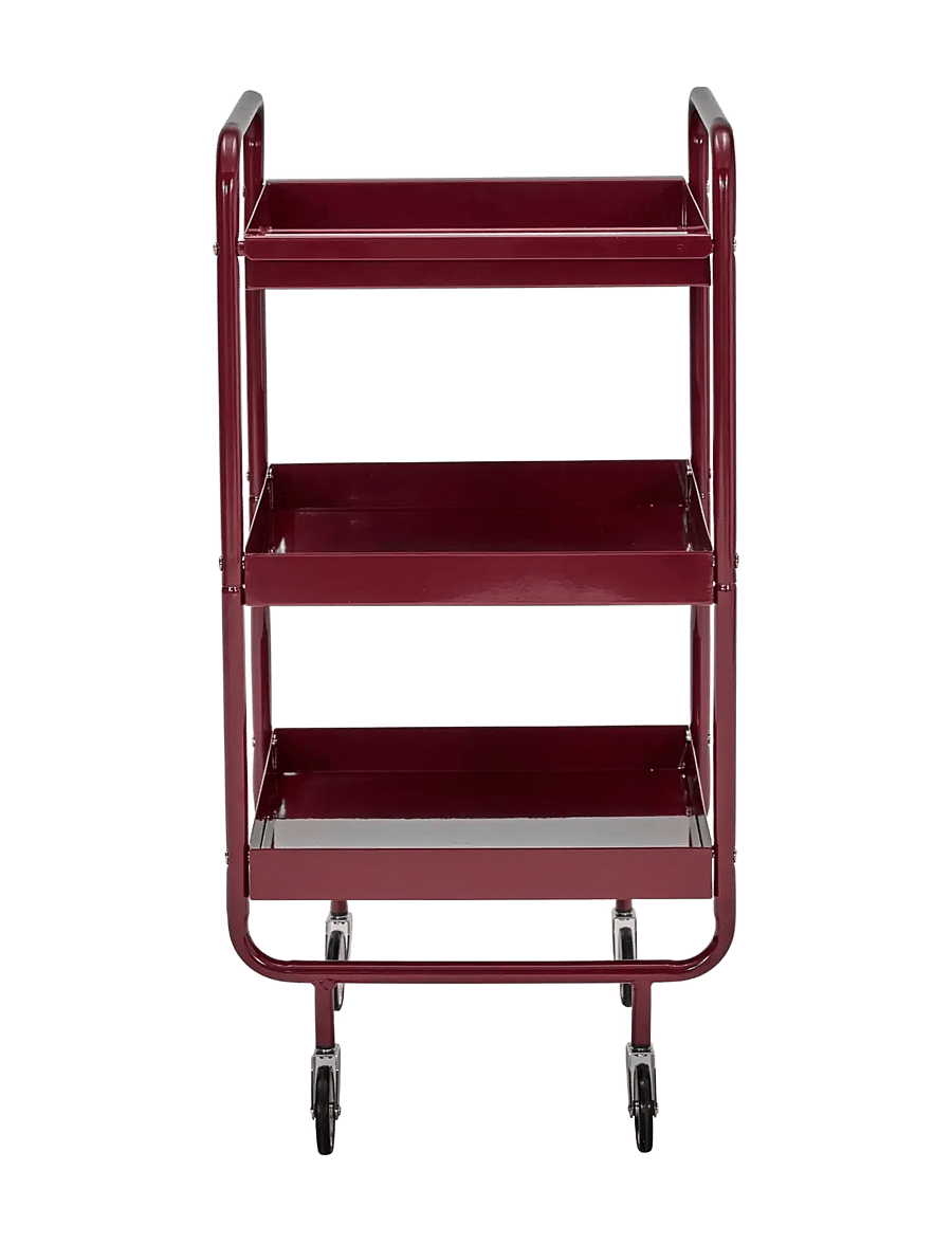 house doctor - Trolley, HDRoll, Burgundy - tischwagen - burgundy - 0