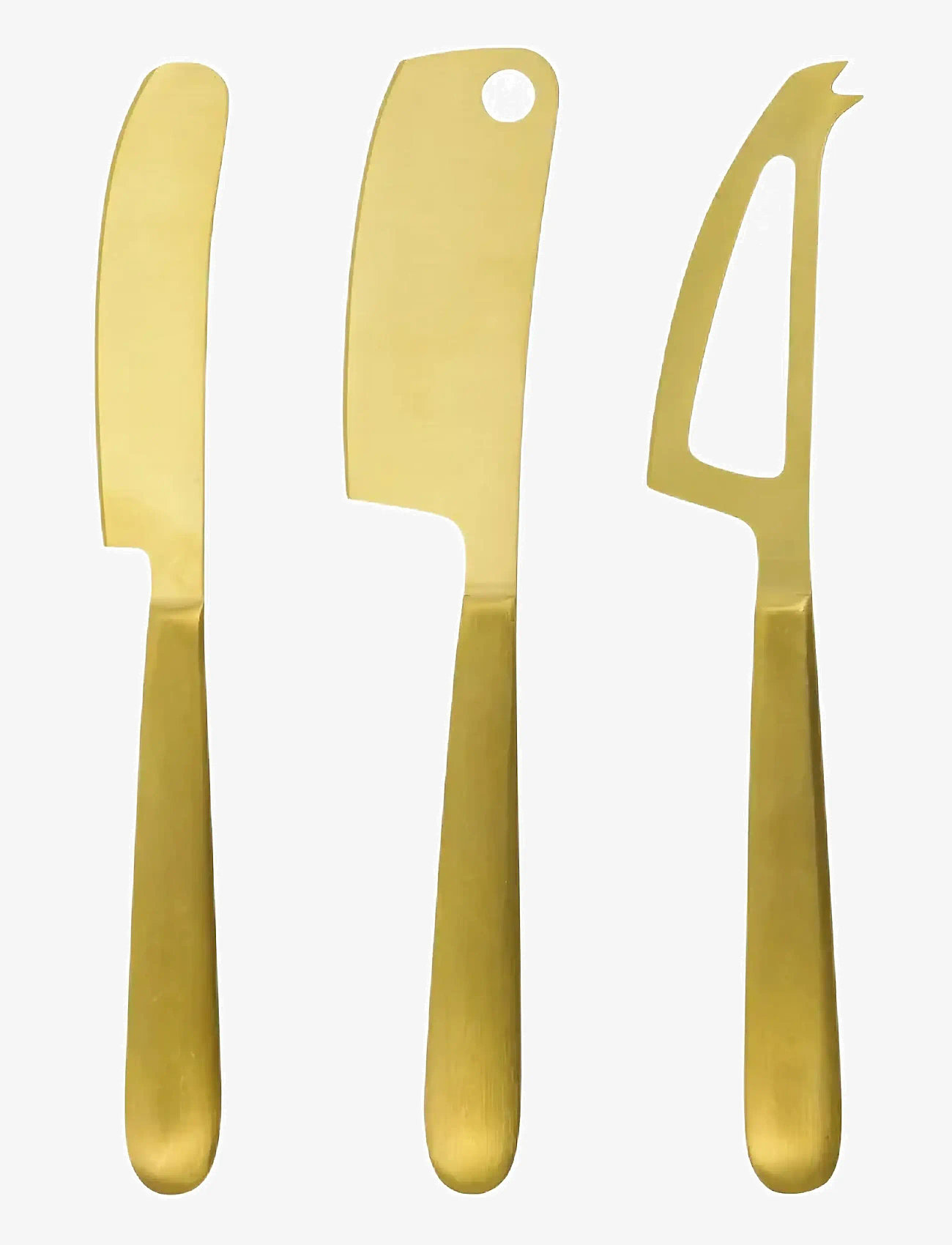 house doctor - Cheese knives, HDCheese, Golden - käsemesser - golden - 0