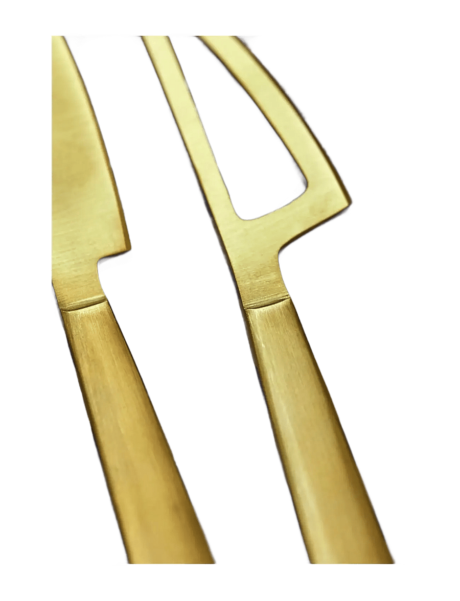 house doctor - Cheese knives, HDCheese, Golden - juustunoad - golden - 3