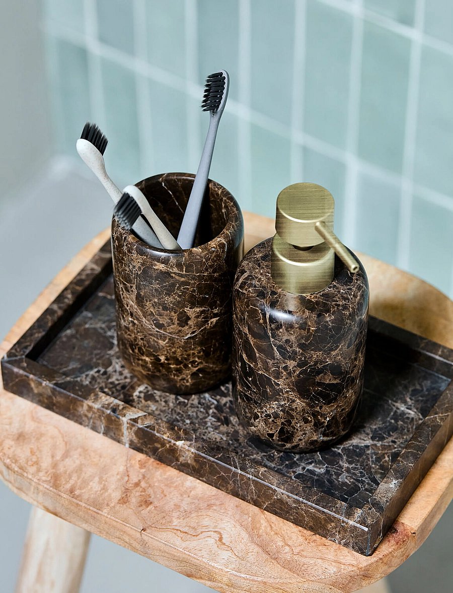 house doctor - Soap dispenser, HDAble, Brown - seifenspender & seifenschalen - brown - 0