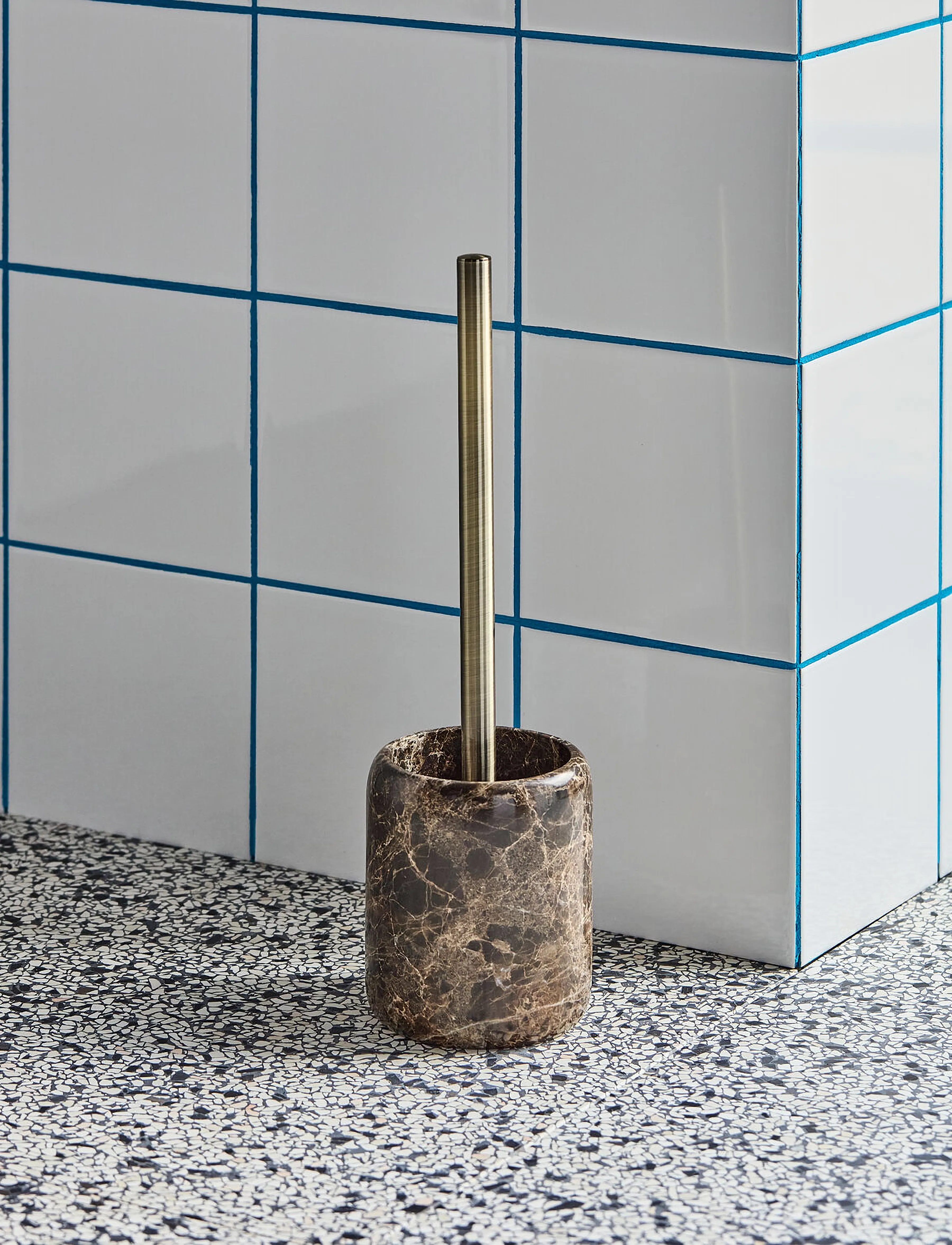 house doctor Toilet Brush, Hdable, Brown, H:36 cm.XL:10 cm, Bathroom Interior, Braun - Brushes, Homeware