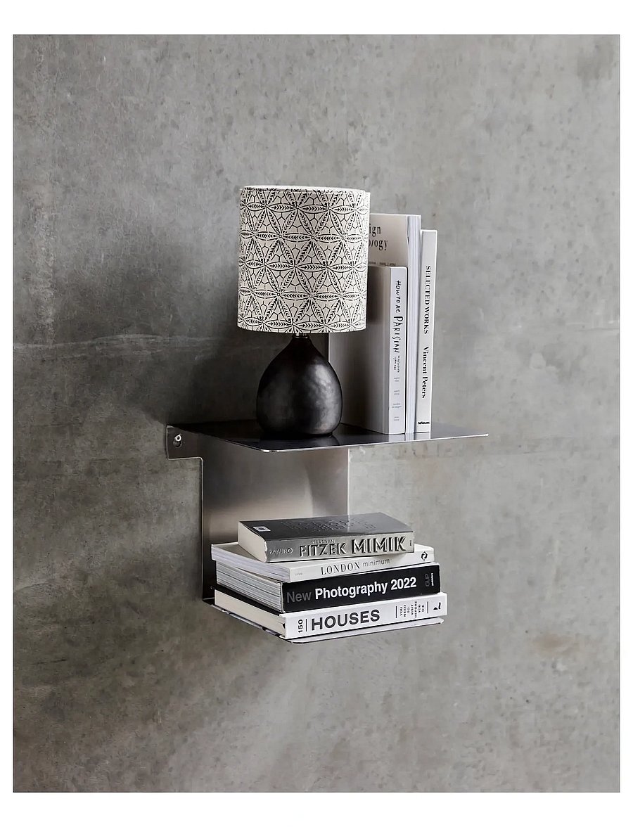 house doctor - Shelf, HDBook, Brushed silver finis - trends - brushed silver finish - 0