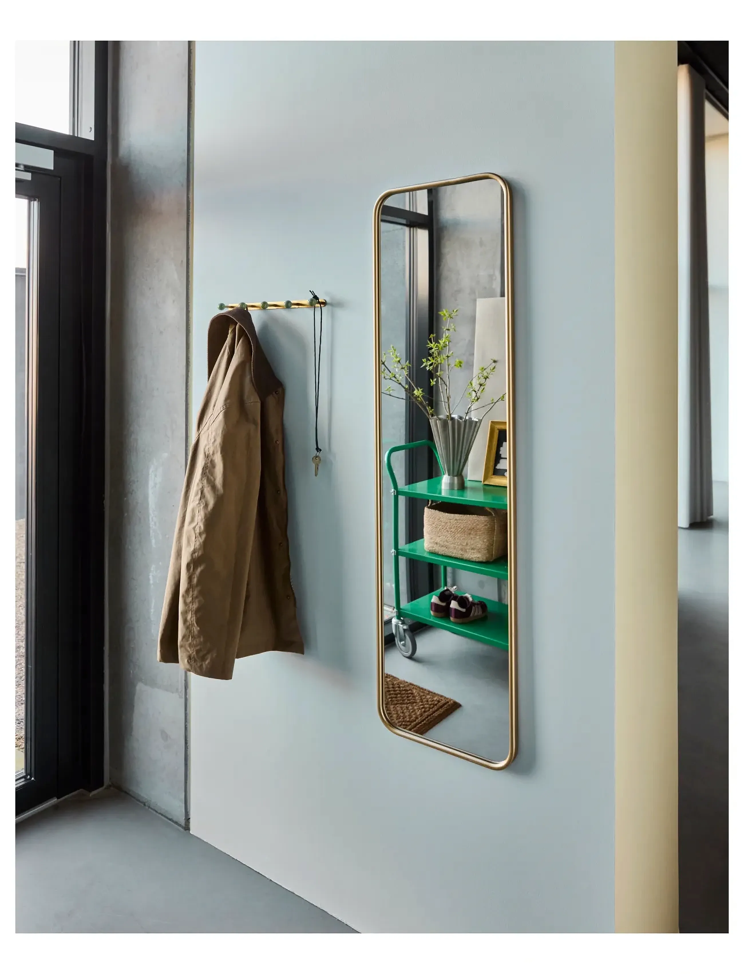 house doctor Spejl, Hdmirror, Gylden, W:35 cm, Gold, Spejle > Vægspejle, Unisex