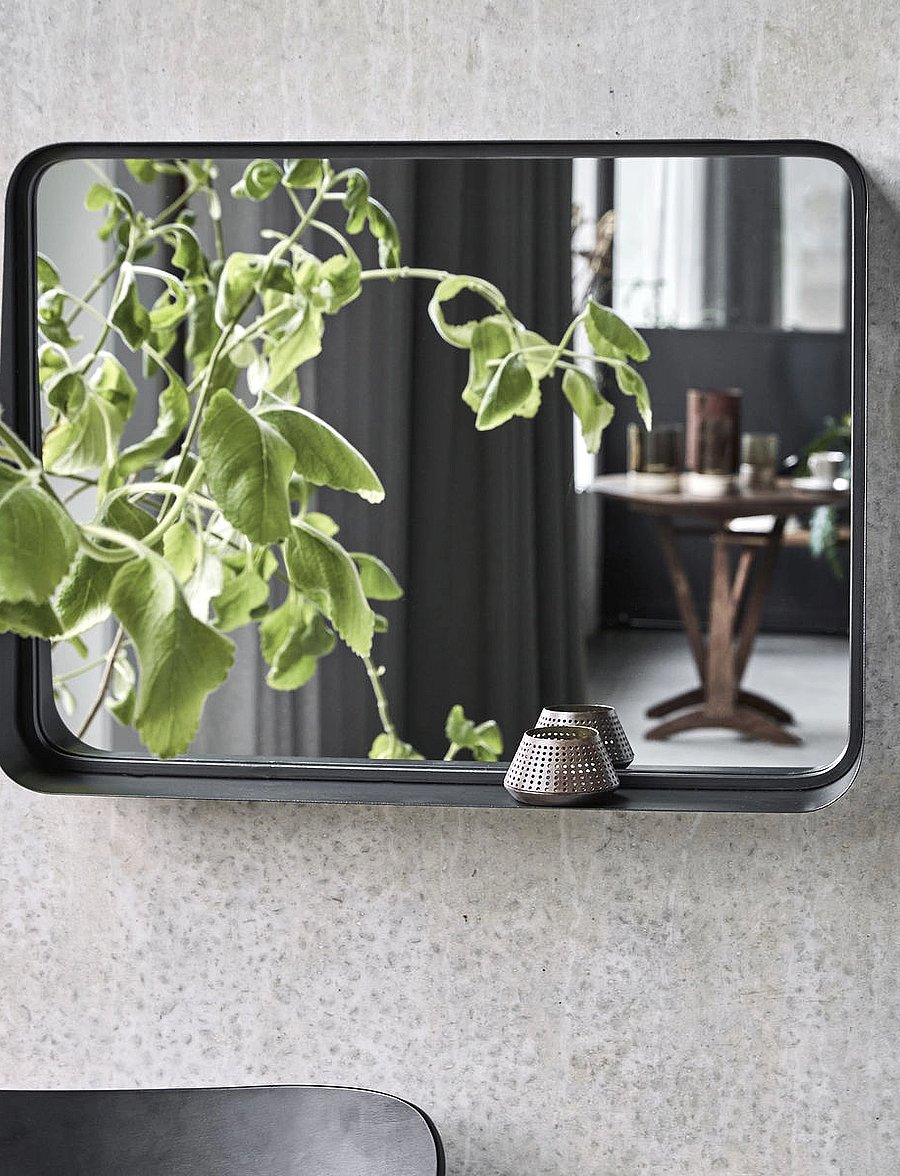 house doctor - Mirror w. frame, HDPejo, Black antique - black antique - 4