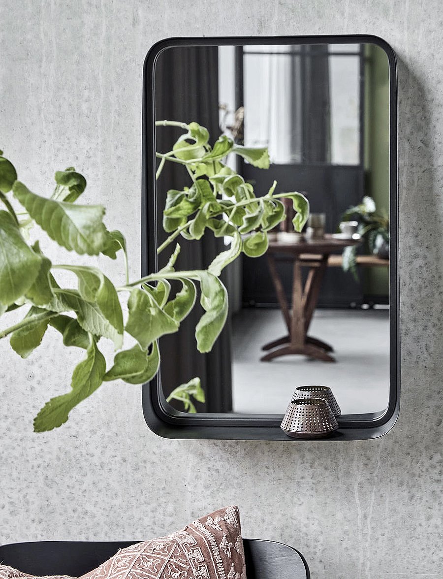 house doctor - Mirror w. frame, HDPejo, Black antique - black antique - 4