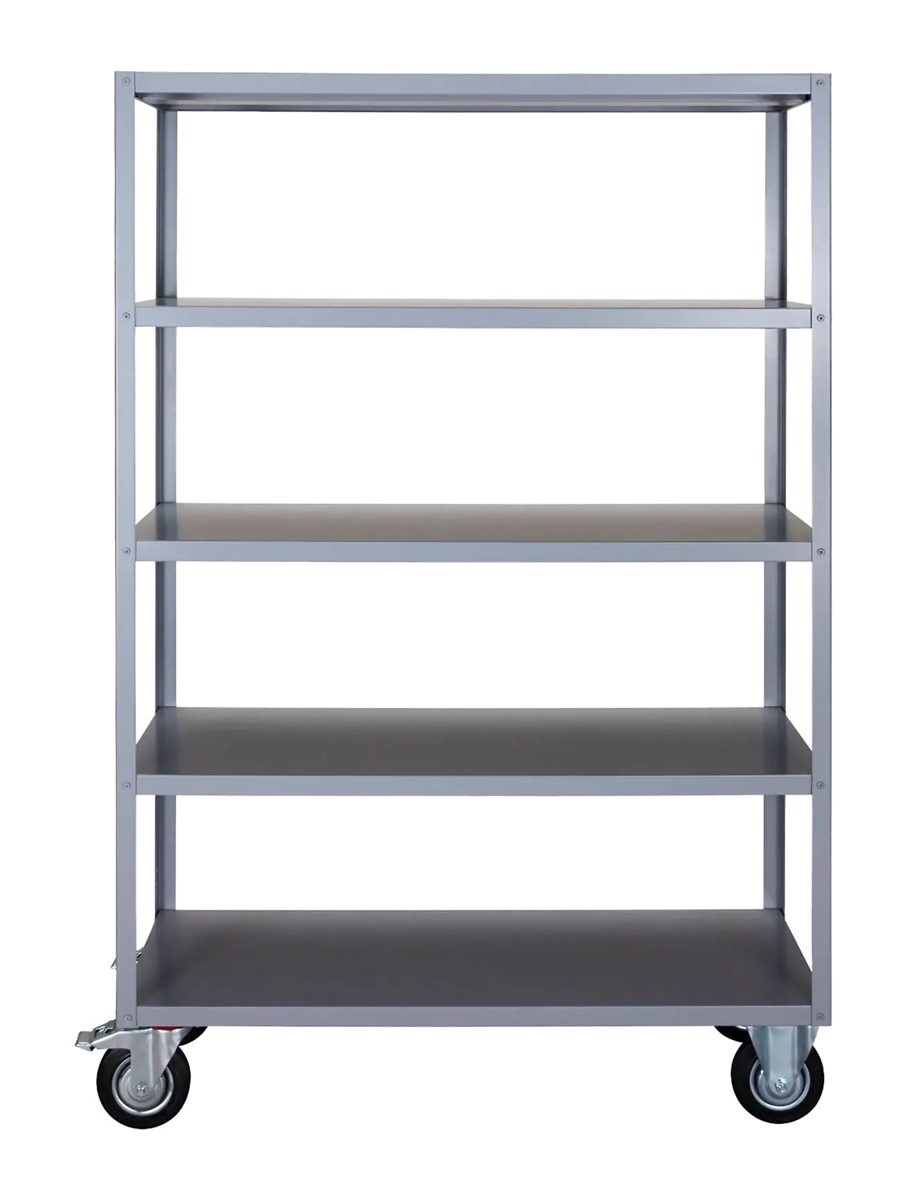 house doctor Shelving Unit W. 4 Wheels, Hdtrolle, Hylde, Grå, Str: L:120CM.W:45CM.H:180CM