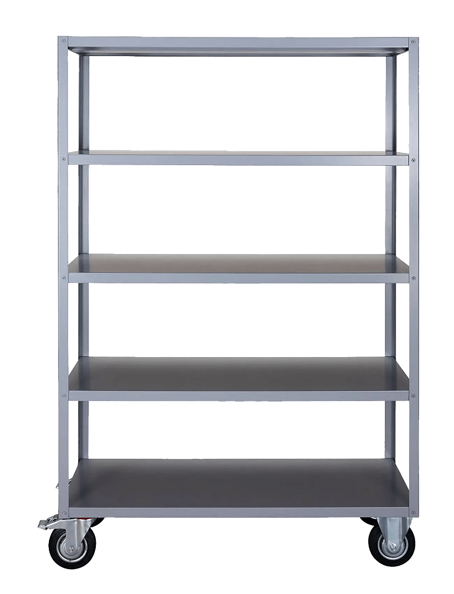 house doctor - Shelving unit w. 4 wheels, HDTrolle - hylder - grey - 1