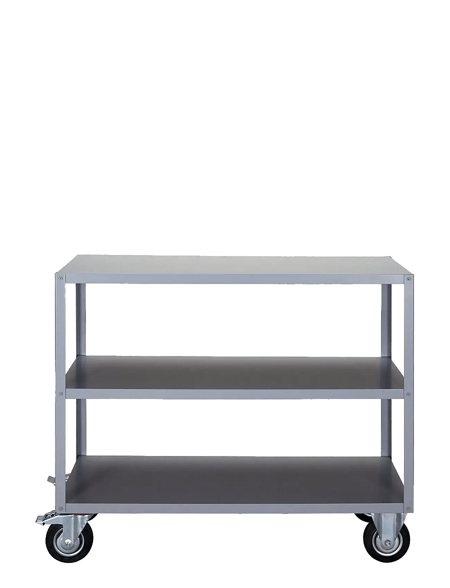 house doctor - Shelving unit w. 4 wheels, HDTrolle - hylder - grey - 1