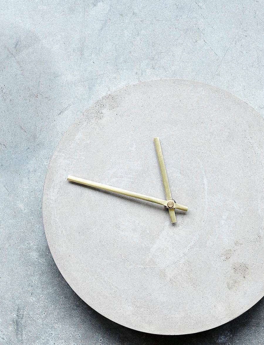house doctor - Wall clock, HDWatch, Concrete - concrete - 0