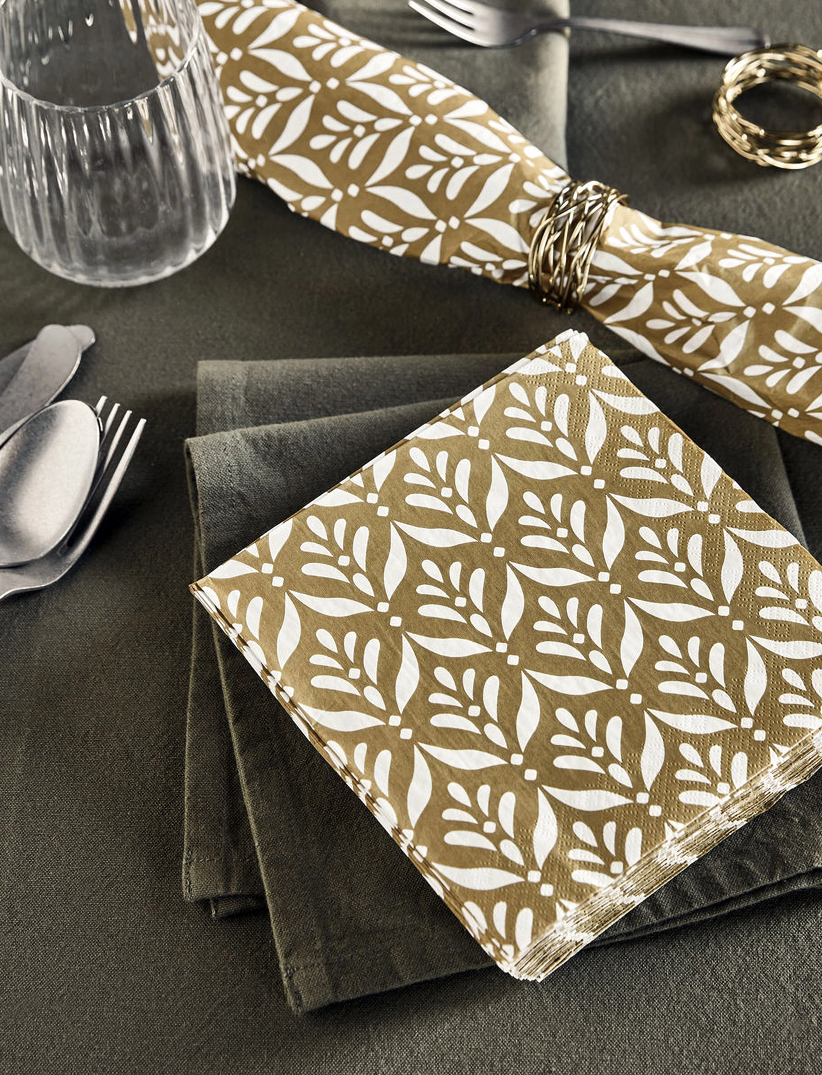 house doctor - Napkins, HDMento, Brown - brown - 3