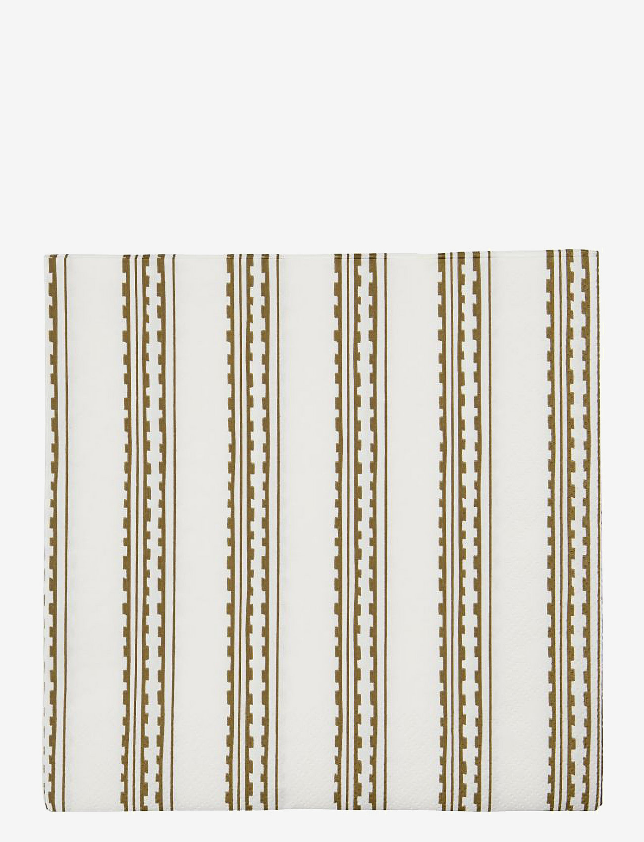 house doctor - Napkins, Trace - pabersalvrätikud - yellow/brown - 0