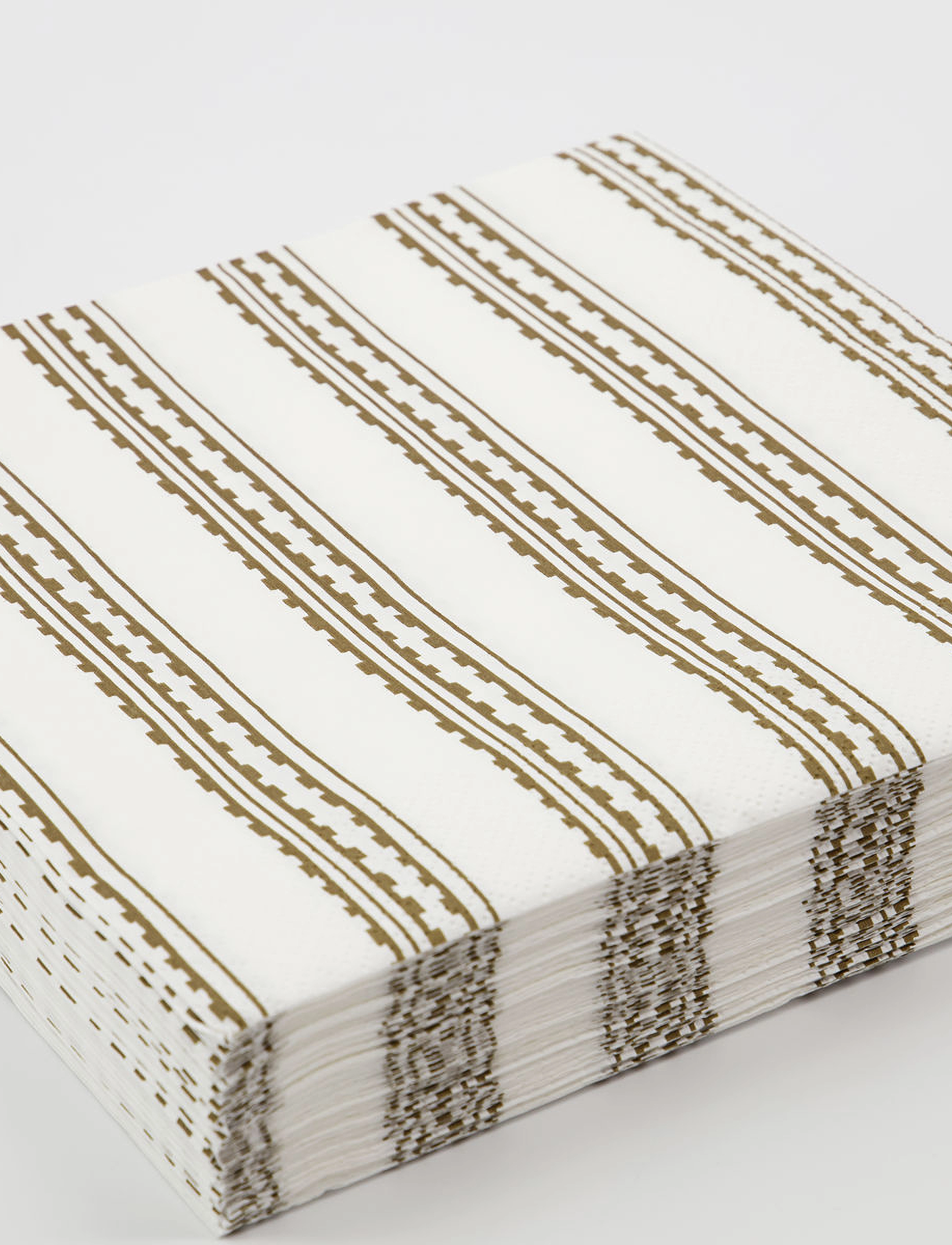 house doctor - Napkins, Trace - papīra salvetes - yellow/brown - 5