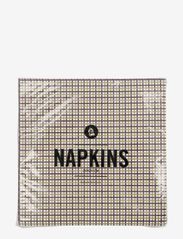 house doctor - Napkins, Checkered, Multi - papierservietten - multi - 2