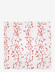house doctor - Napkins, Berrie branch - pappersservetter - red - 0