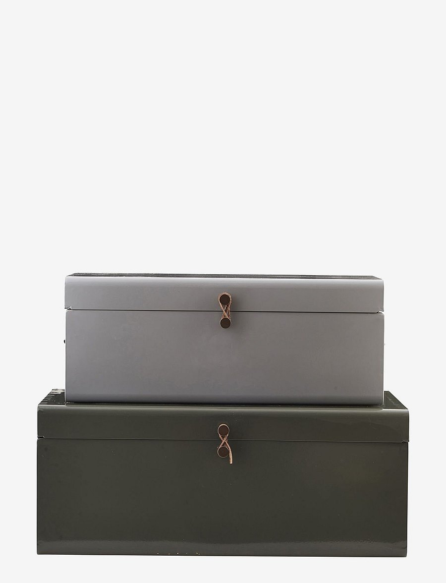 house doctor - Metal Storage - grey/green - 1