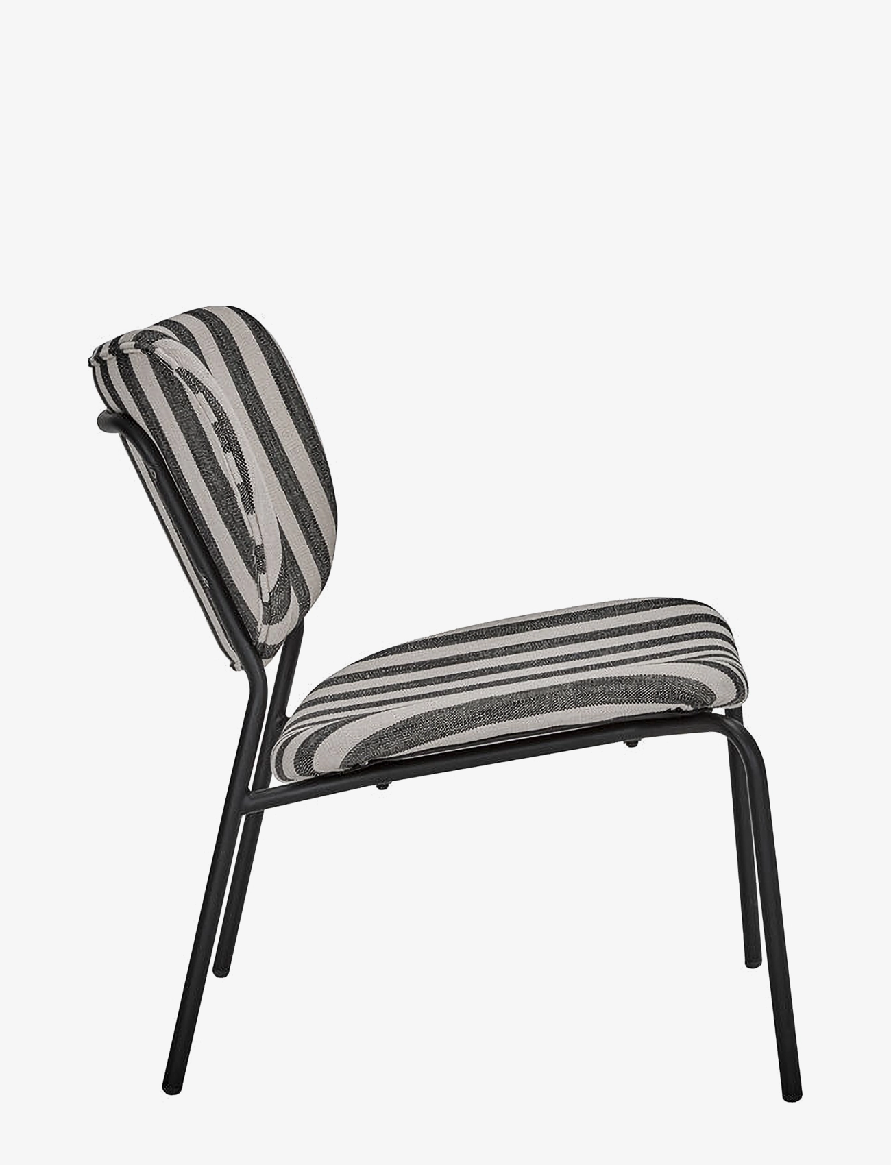 house doctor - Loungestol, HDLonga, Sort/Råhvid - black/off-white - 1