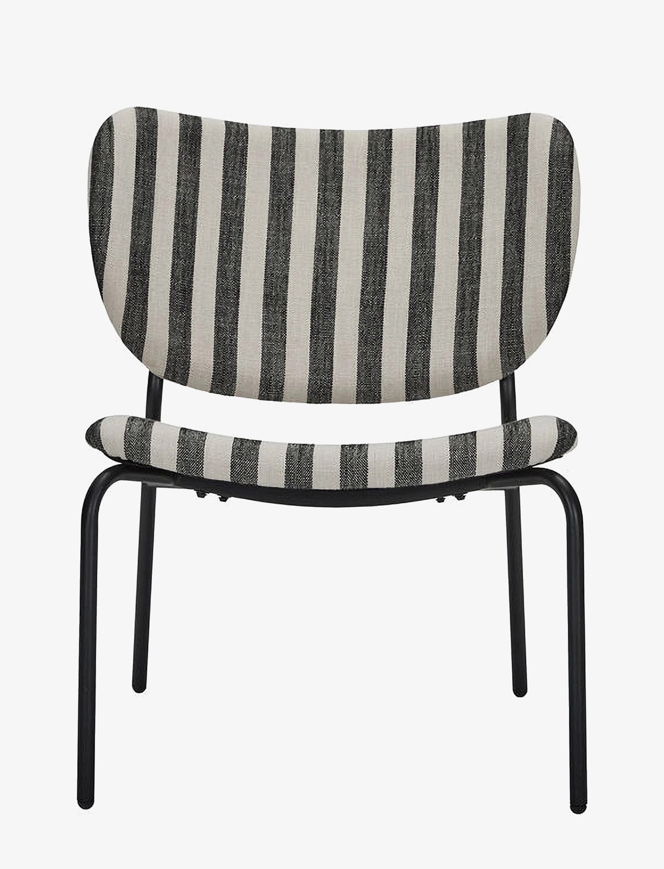 house doctor - Loungestol, HDLonga, Sort/Råhvid - black/off-white - 3