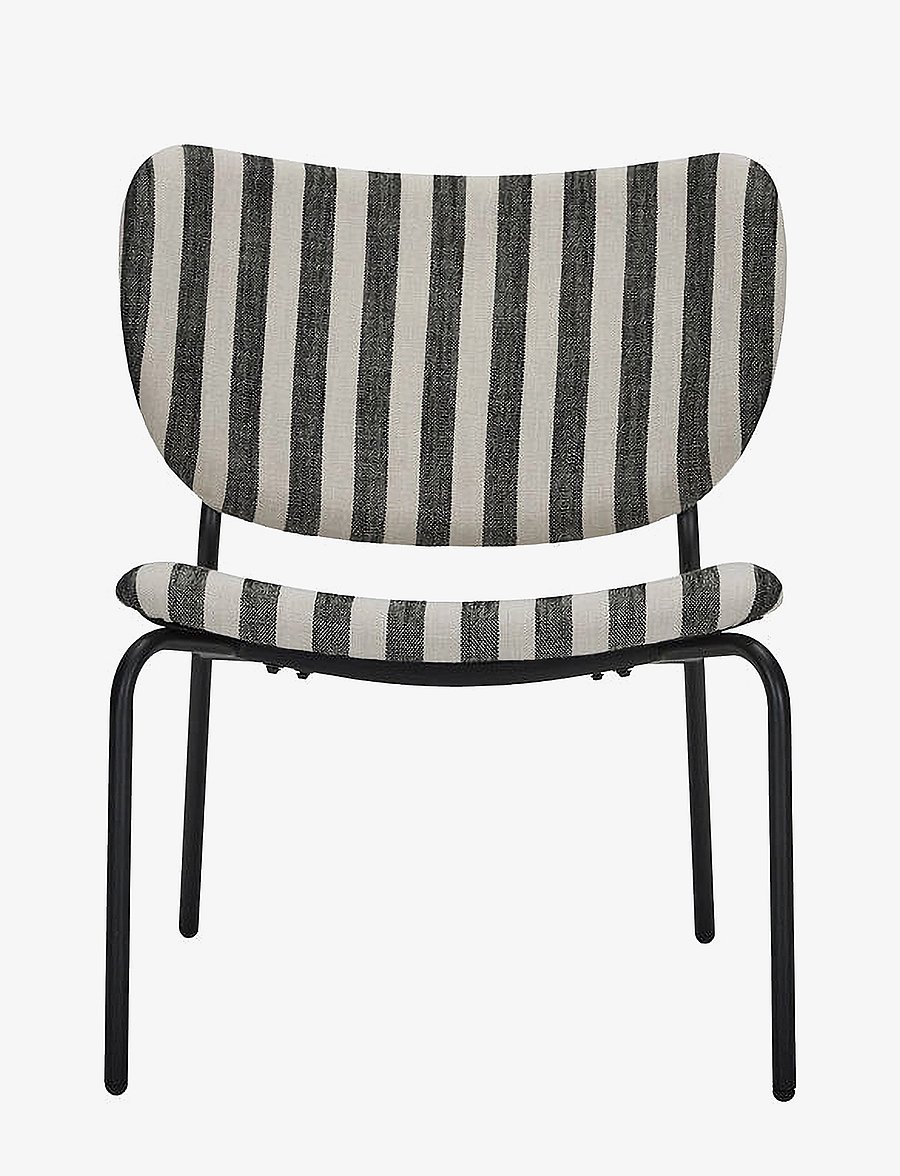 house doctor - Chair, HDLonga, Black, White - black/off-white - 3