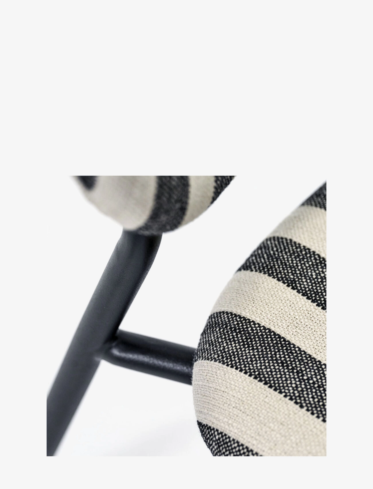 house doctor - Loungestol, HDLonga, Sort/Råhvid - black/off-white - 4
