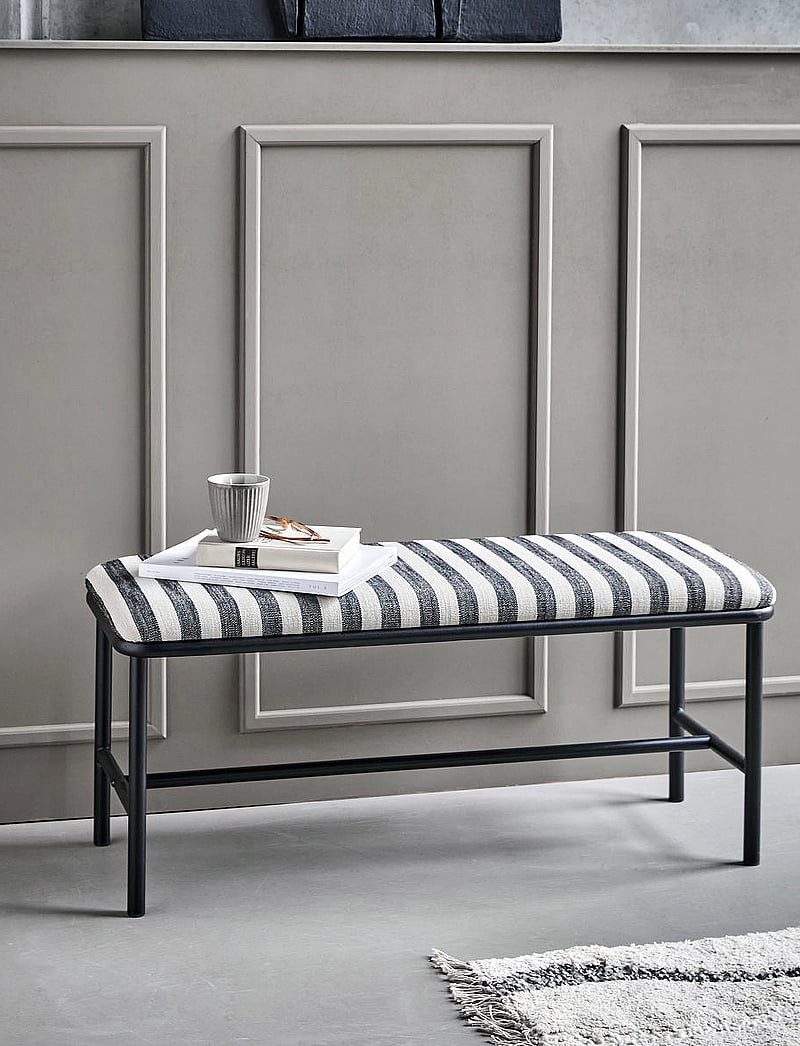 house doctor - Bench, HDToda, Black/Off-white - black/off-white - 3