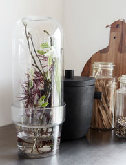 house doctor - Glass bell w. planter - najniższe ceny - clear - 2