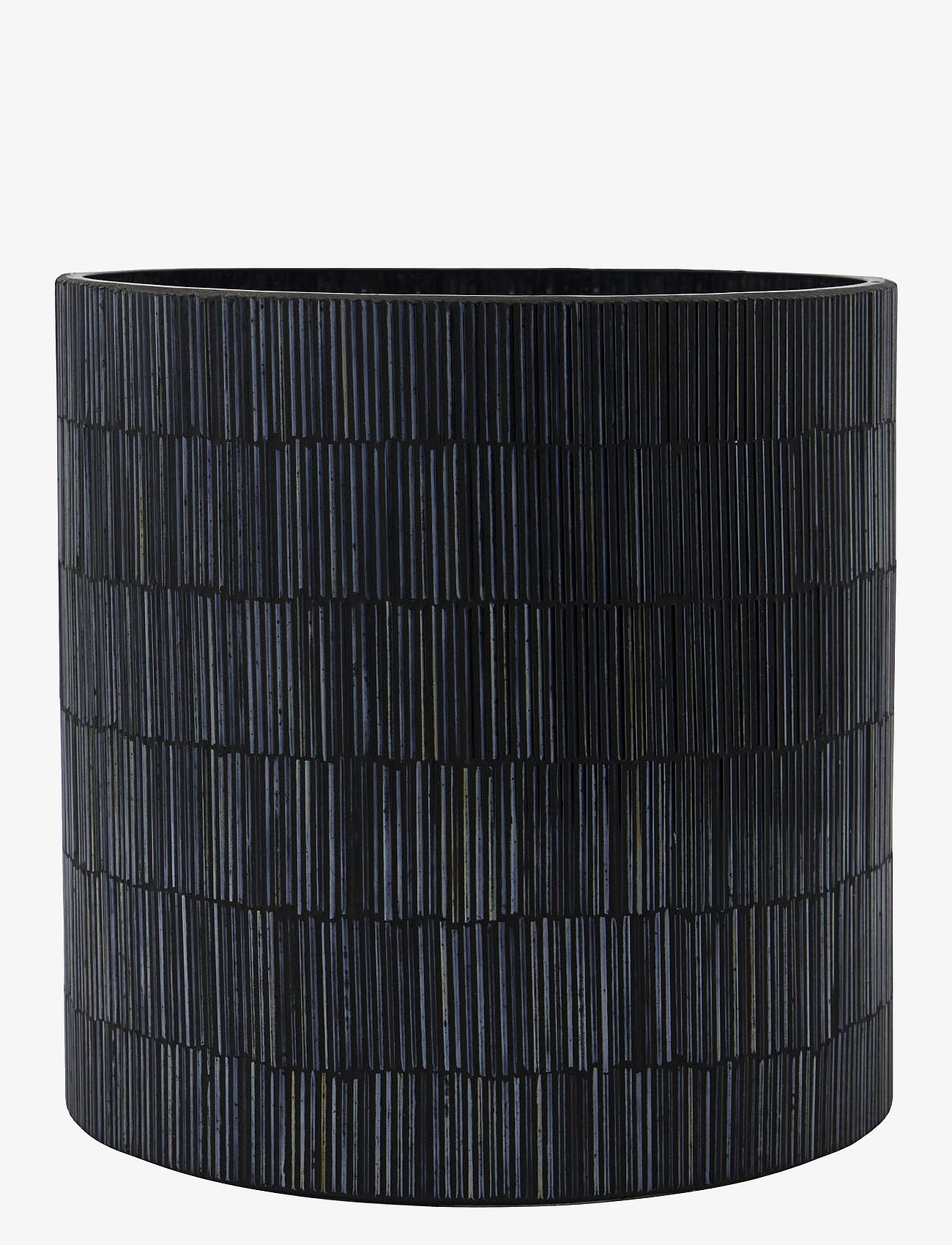 house doctor | Tealight Holder, Gara, Black | 16X15.5CM