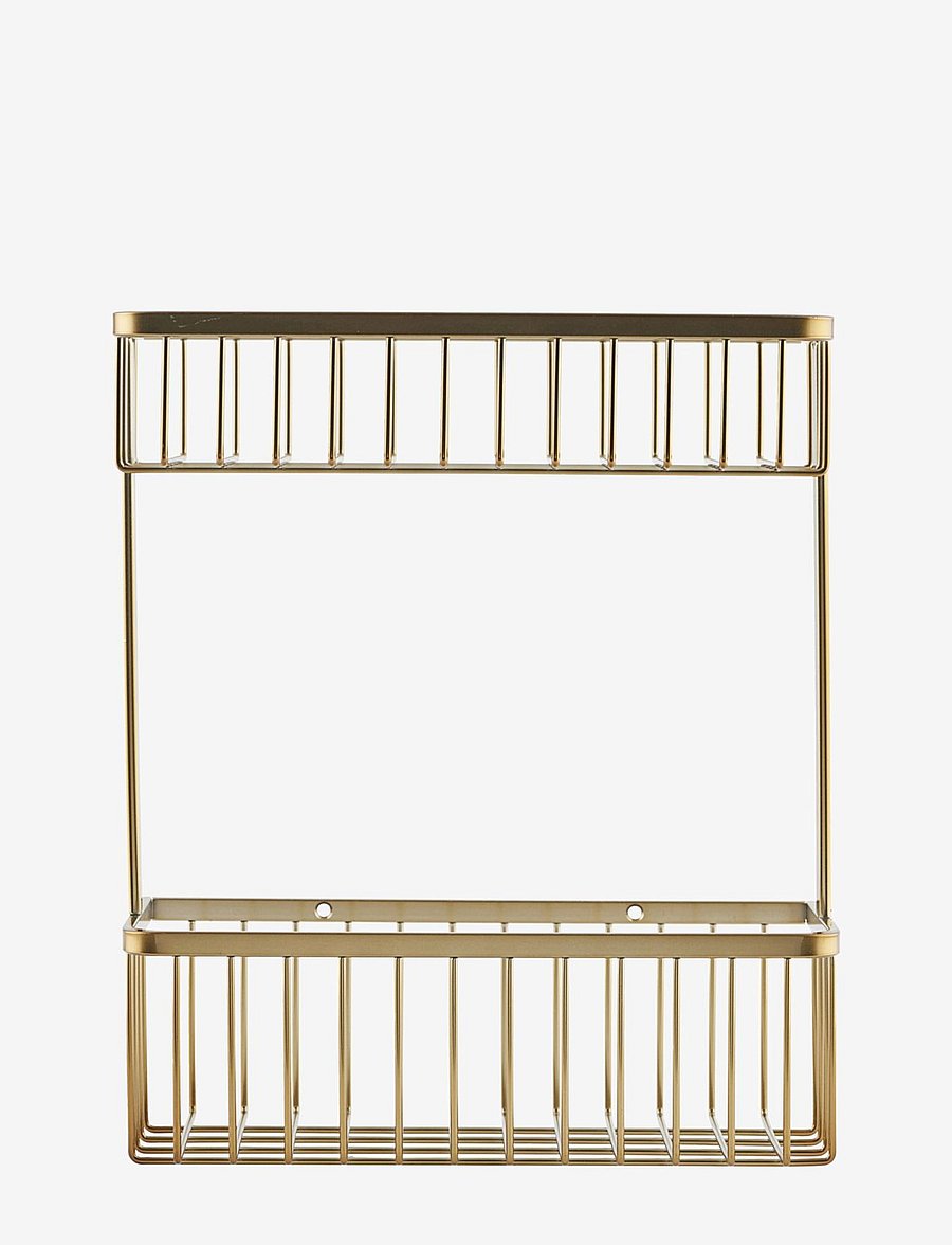 house doctor - Basket, HDBath, Double, Brushed bra - badausstattung - brushed brass - 0