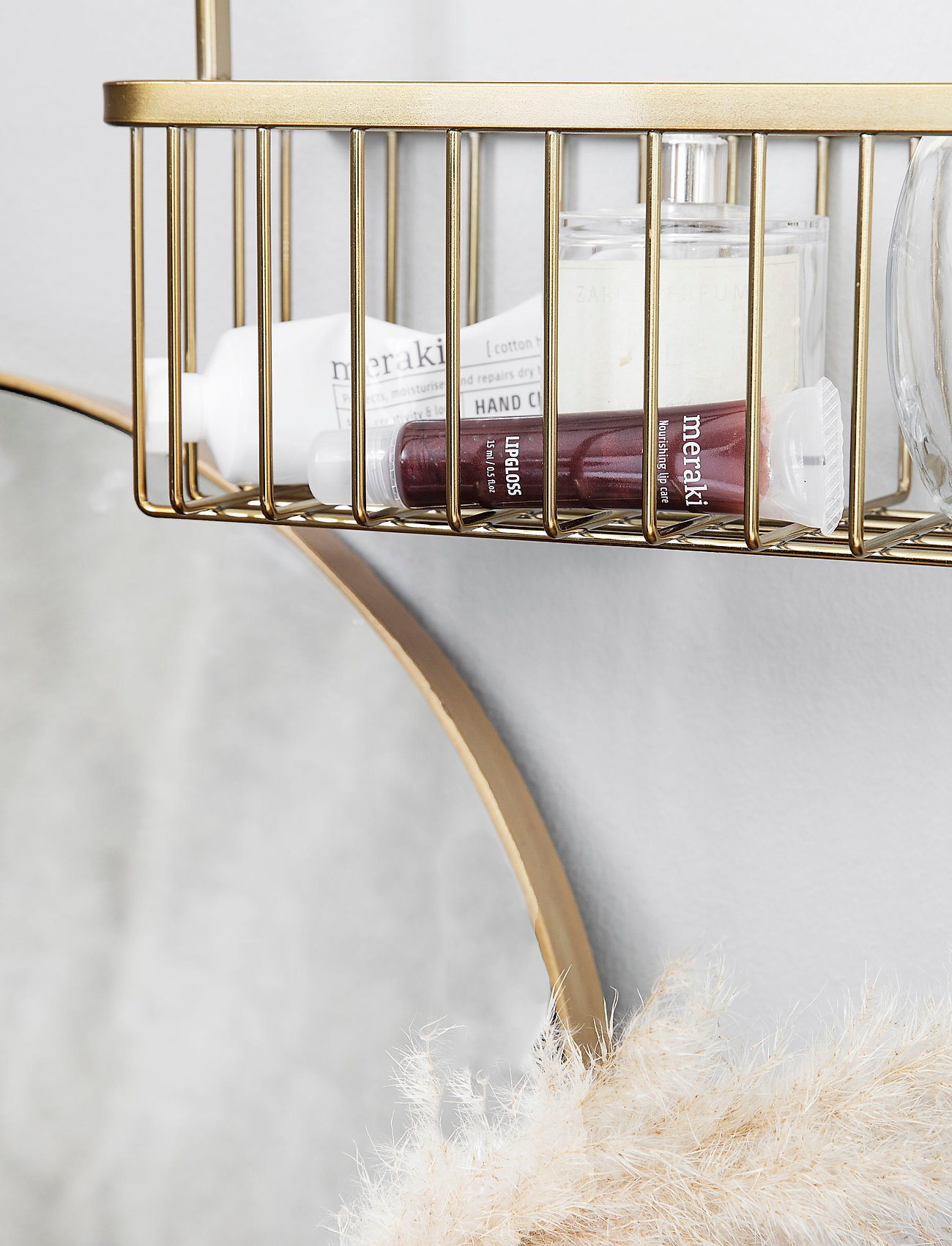 house doctor Bath Kurv, One Size, Bathroom Interior, Gold - Shelves, Homeware