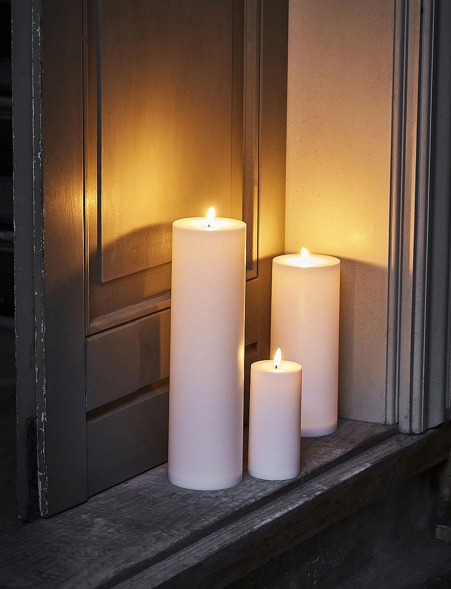 house doctor - Candle, LED, White - laternen - white - 0