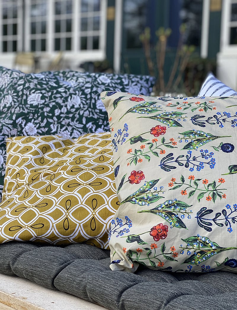 house doctor - Cushion cover, Hako, Golden - osta hinna alusel - golden - 1