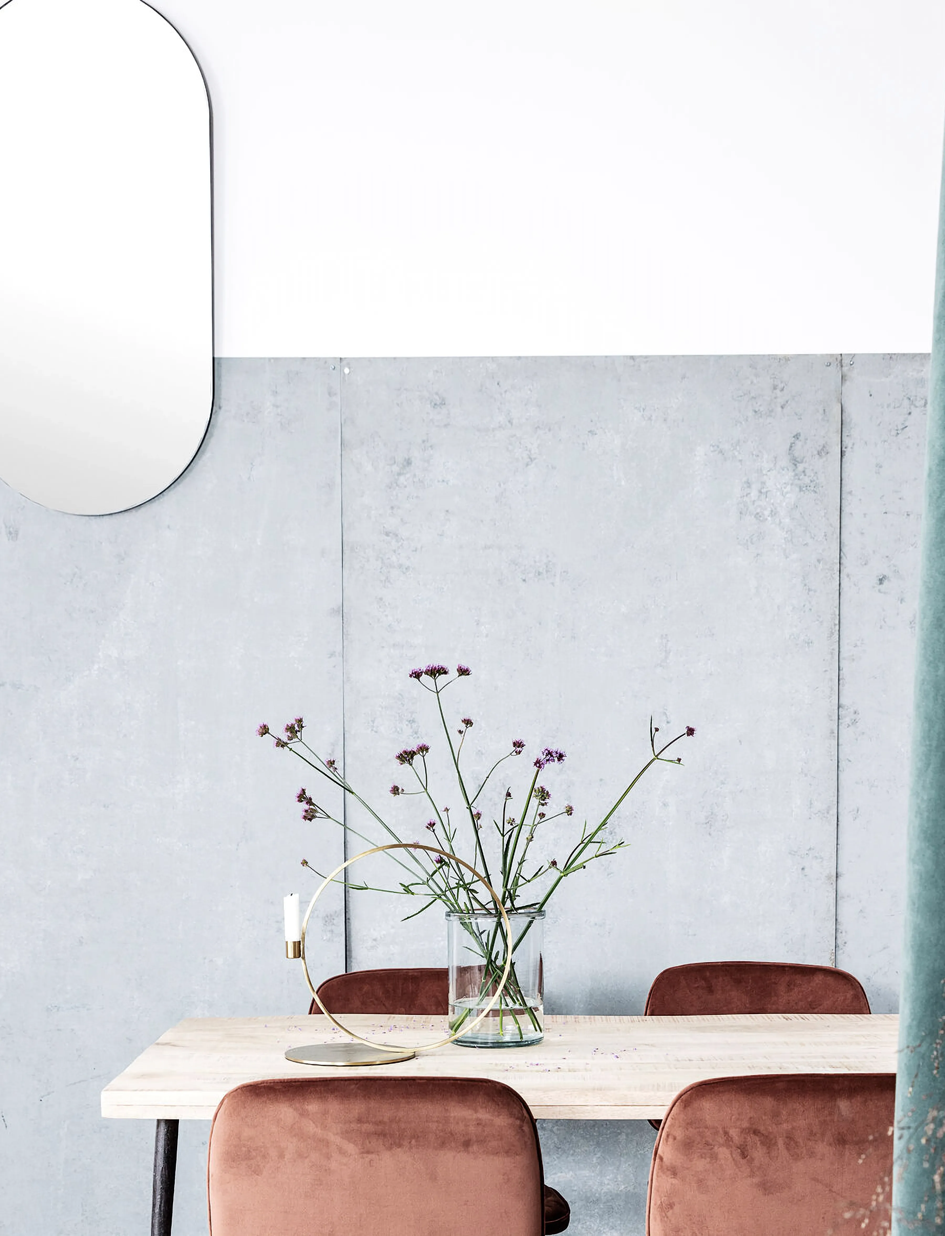 house doctor Mirror, Hdwalls, Clear, W:50 cm.H:100 cm, Mirrors, Silber - Wall Homeware