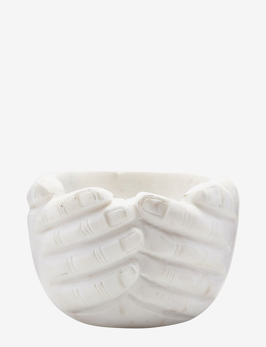 house doctor - Bowl, HDHands, Off-white - dekoschalen - grey - 1