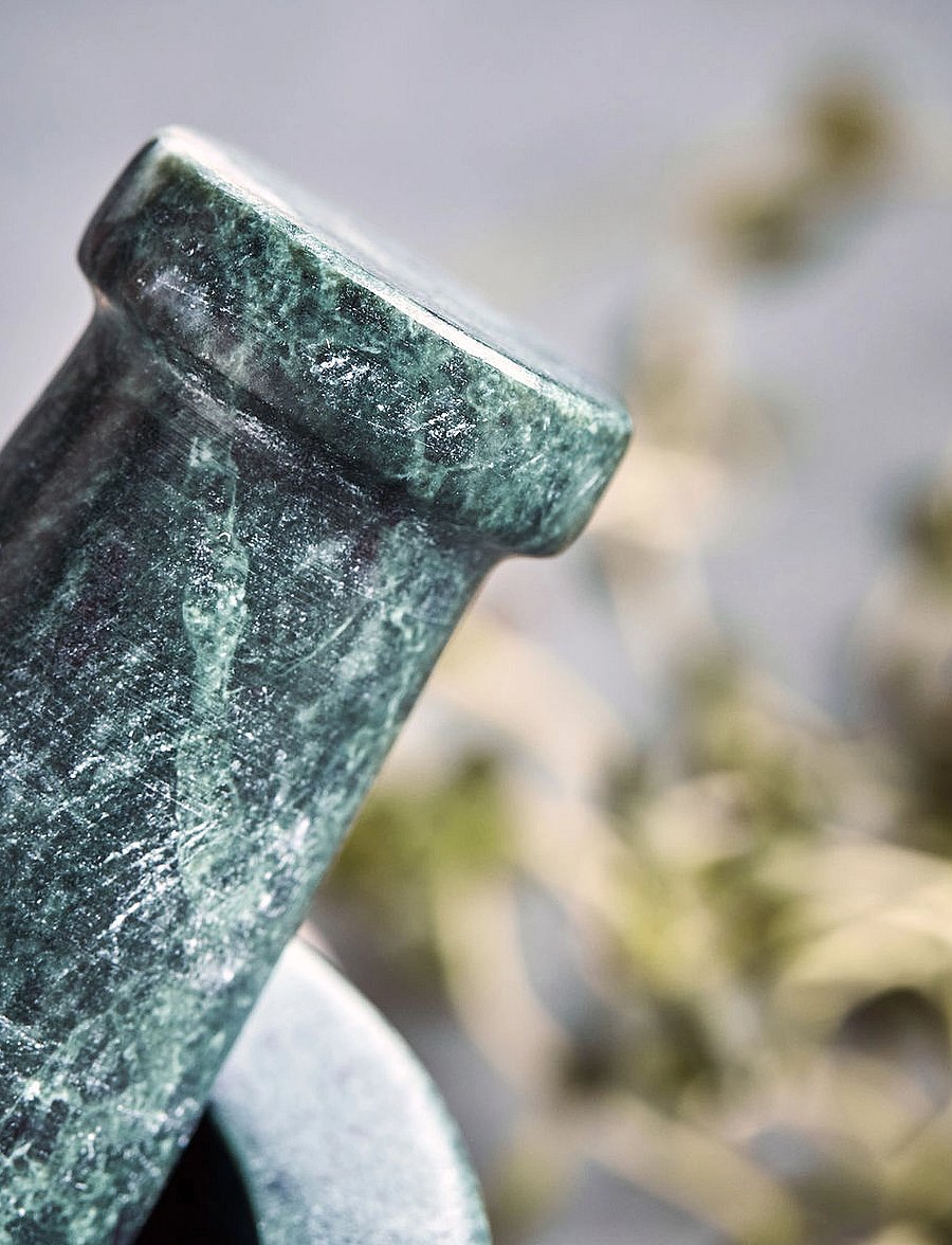 house doctor - Mortar w. pestle, HDArb, Dark green - uhmrid ja uhmrinuiad - dark green - 5