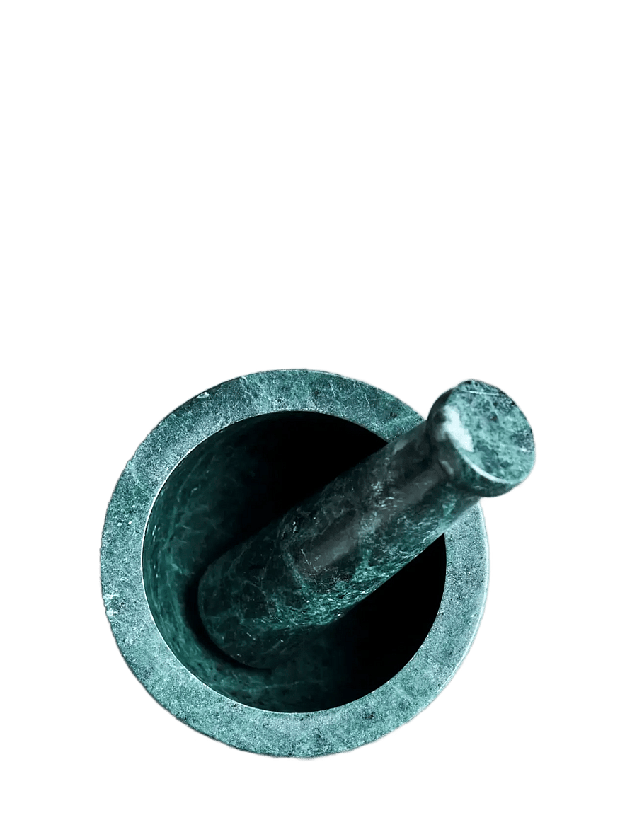 house doctor - Mortar w. pestle, HDArb, Dark green - uhmrid ja uhmrinuiad - dark green - 4