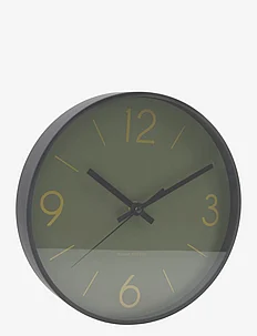 Wall clock, HDTime, Dark Green, house doctor