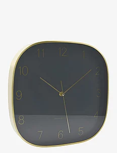 Wall clock, HDShape, Dark grey, house doctor