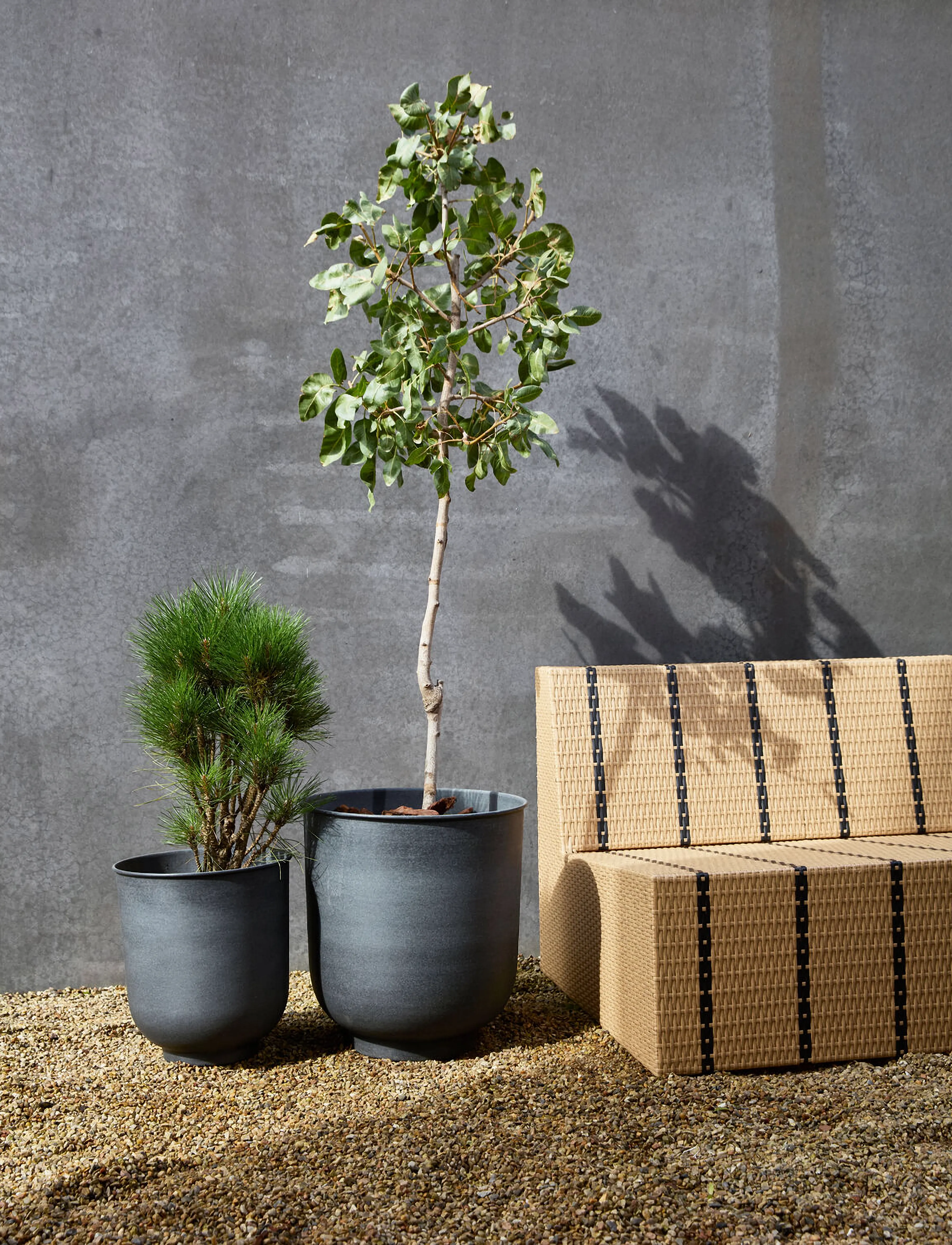 house doctor Planter, Hdvig, Grey, S:H:35 cm.XL:30 cm.L:H:45, Outdoor Environment, Grau - Garden Accessories, Homeware