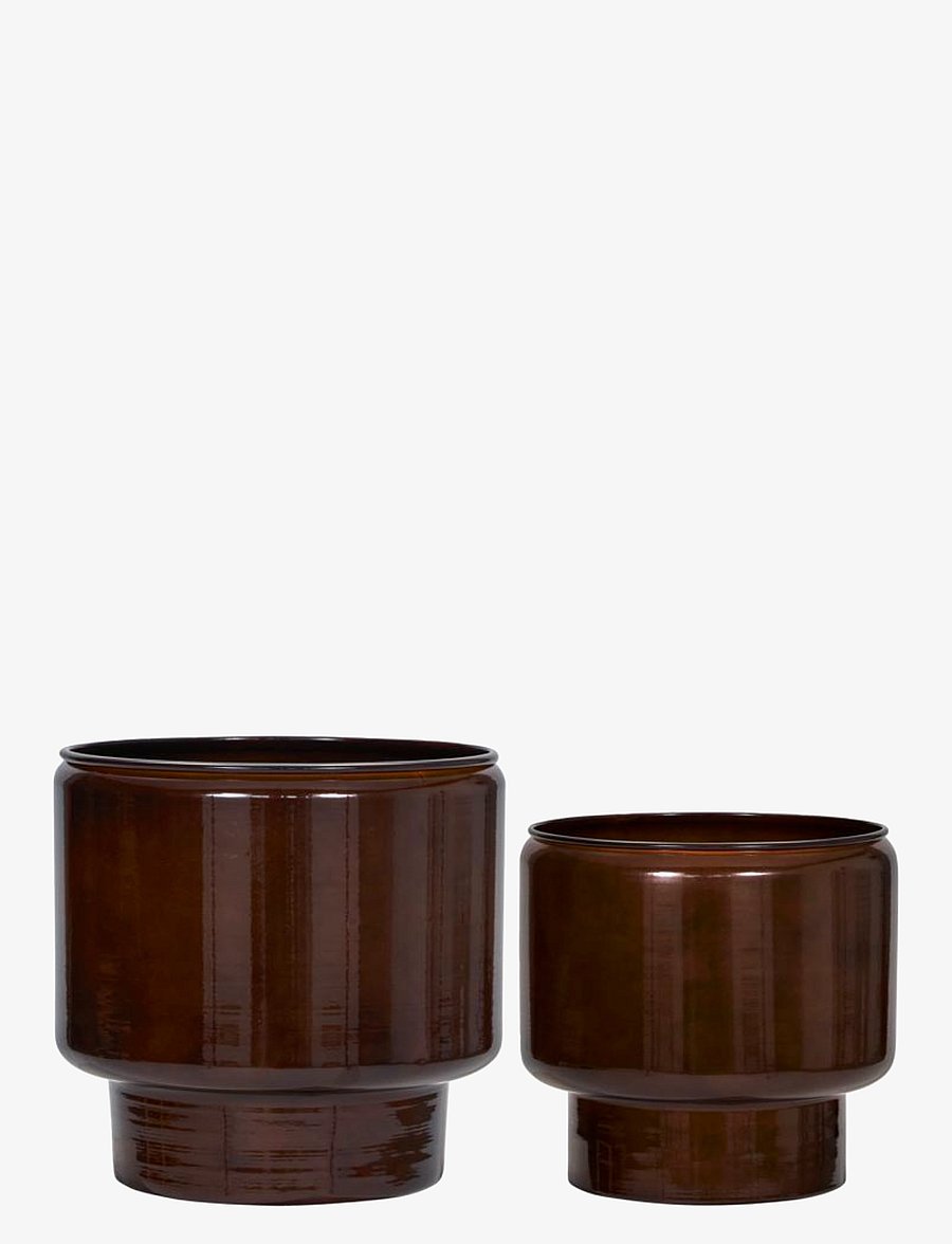 house doctor - Planter, HDPile, Brown - blumentöpfe - brown - 1