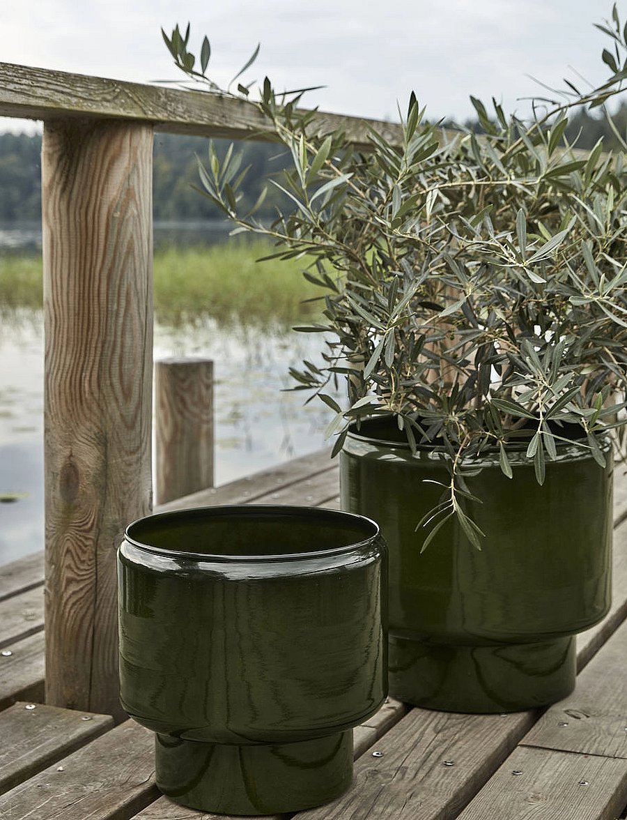 house doctor - Planter, HDPile, Green - blumentöpfe - green - 0