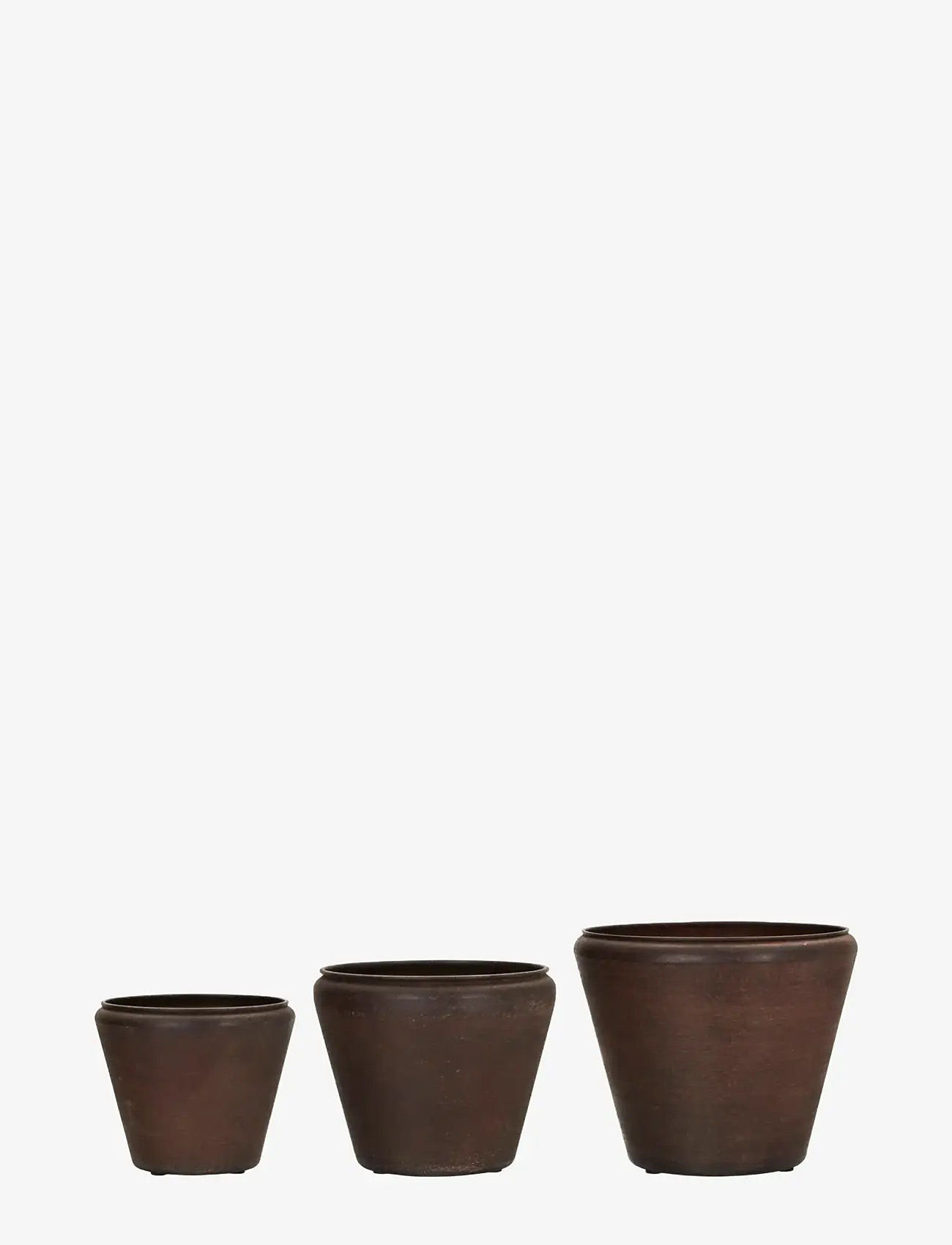 house doctor - Planter, HDFunnel, Antique brown - osta hinna alusel - antique brown - 0
