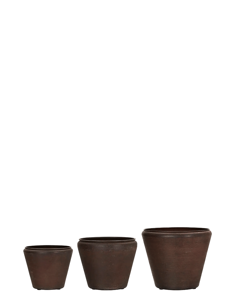house doctor - Planter, HDFunnel, Antique brown - osta hinna alusel - antique brown - 0